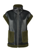 Marc Aurel - Forest Fur Contrast Waistcoat