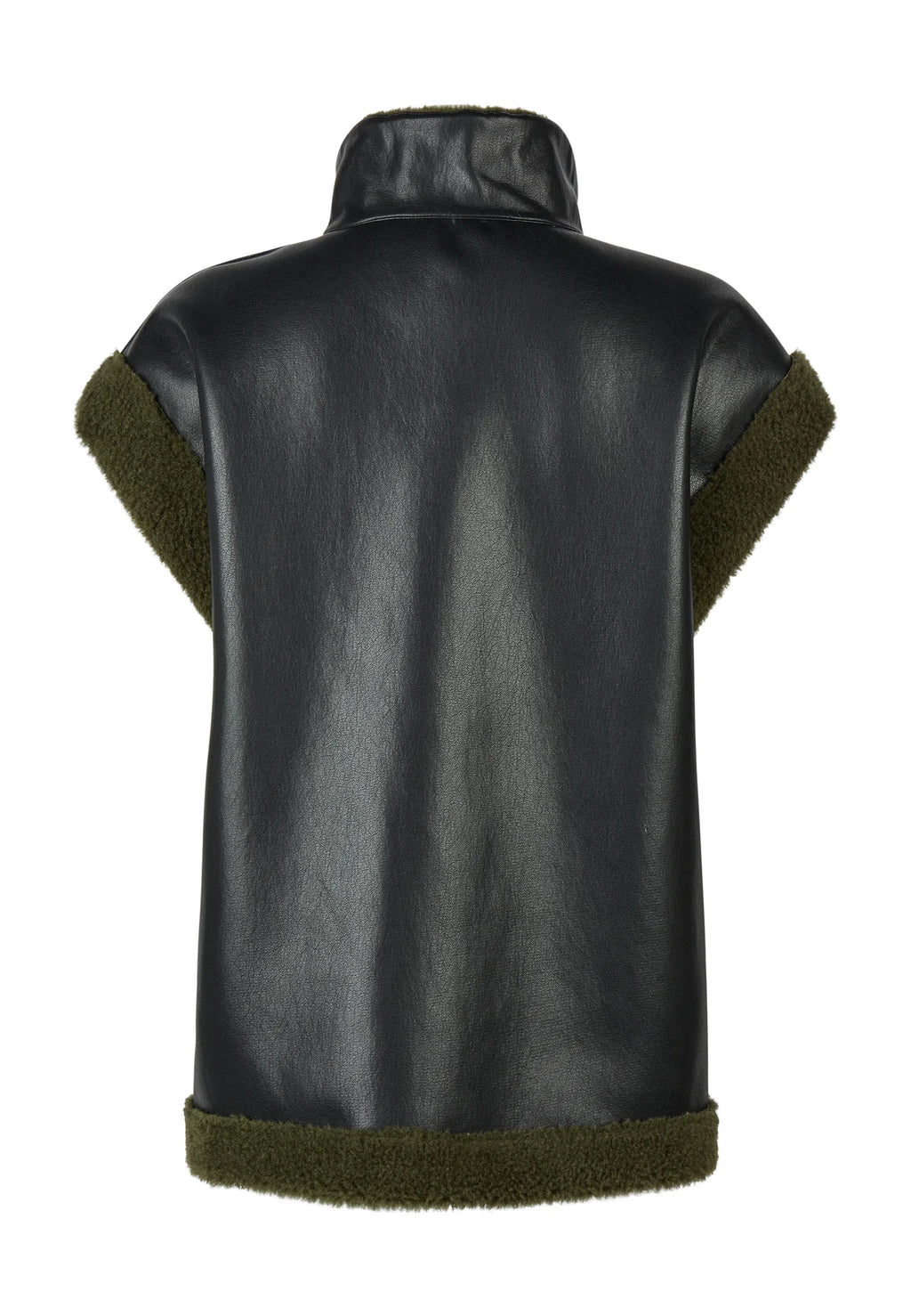 Marc Aurel - Forest Fur Contrast Waistcoat