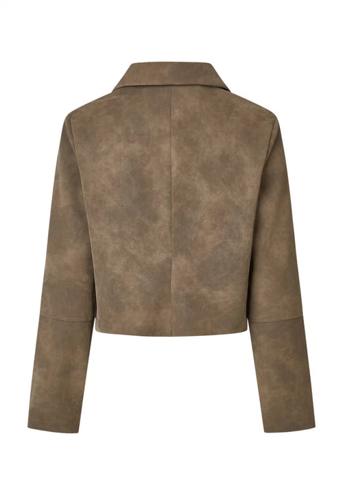 Marc Aurel - Leather Cropped Jacket