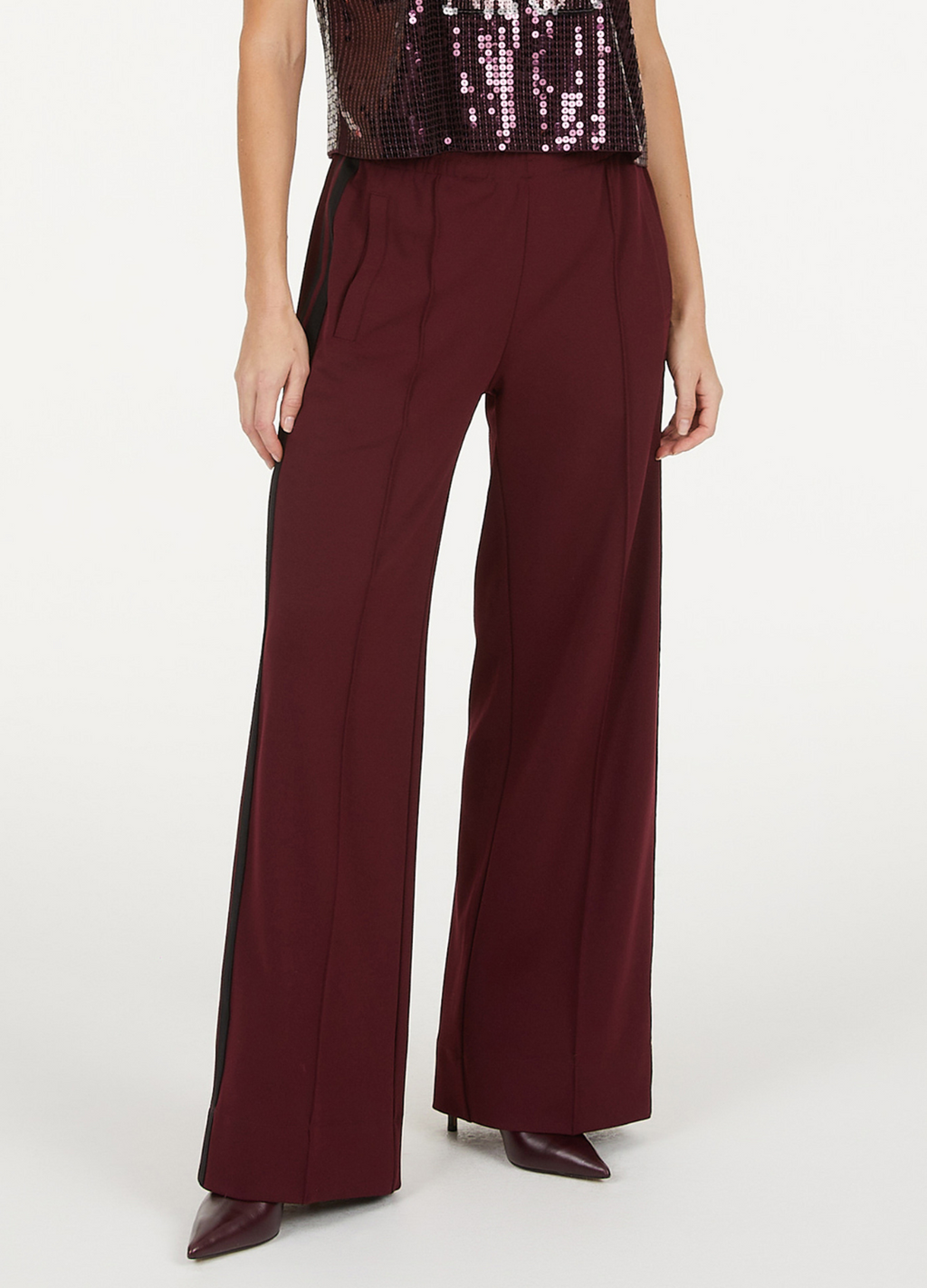 Marc Aurel - Light Bordeaux Jersey Pants