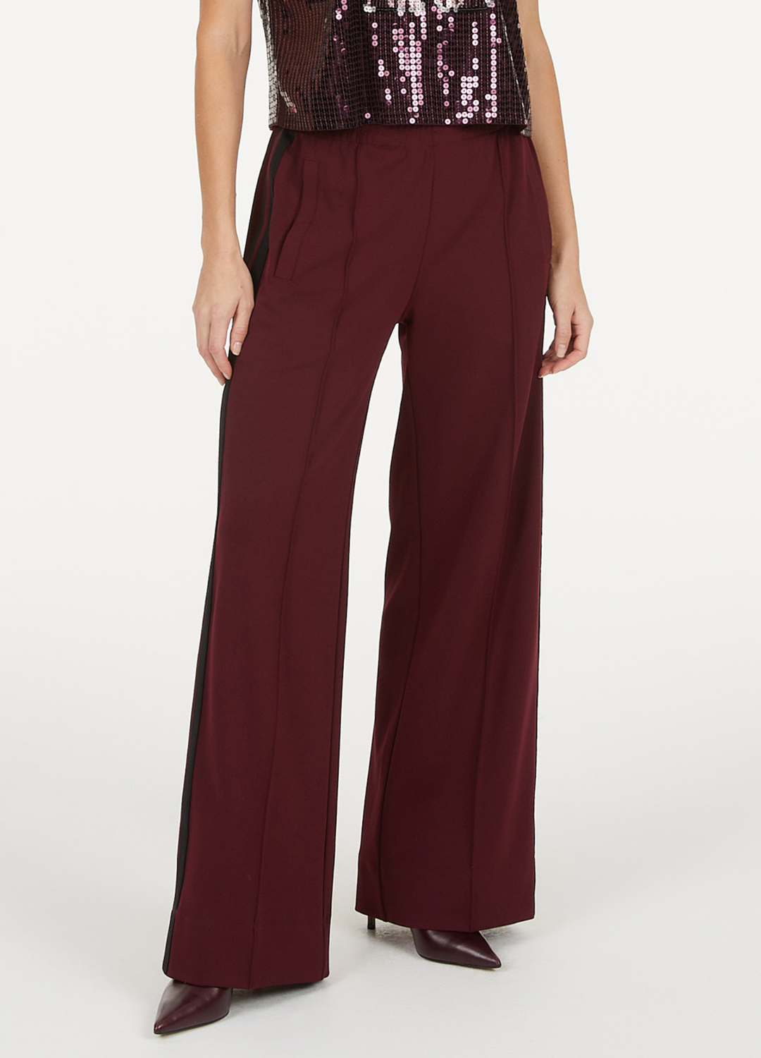 Marc Aurel - Light Bordeaux Jersey Pants