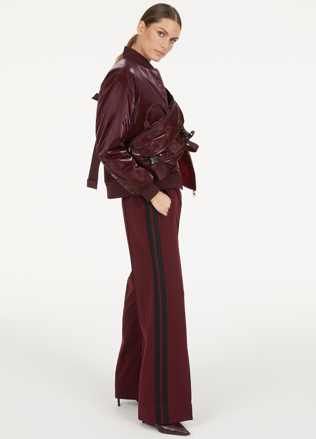 Marc Aurel - Light Bordeaux Jersey Pants