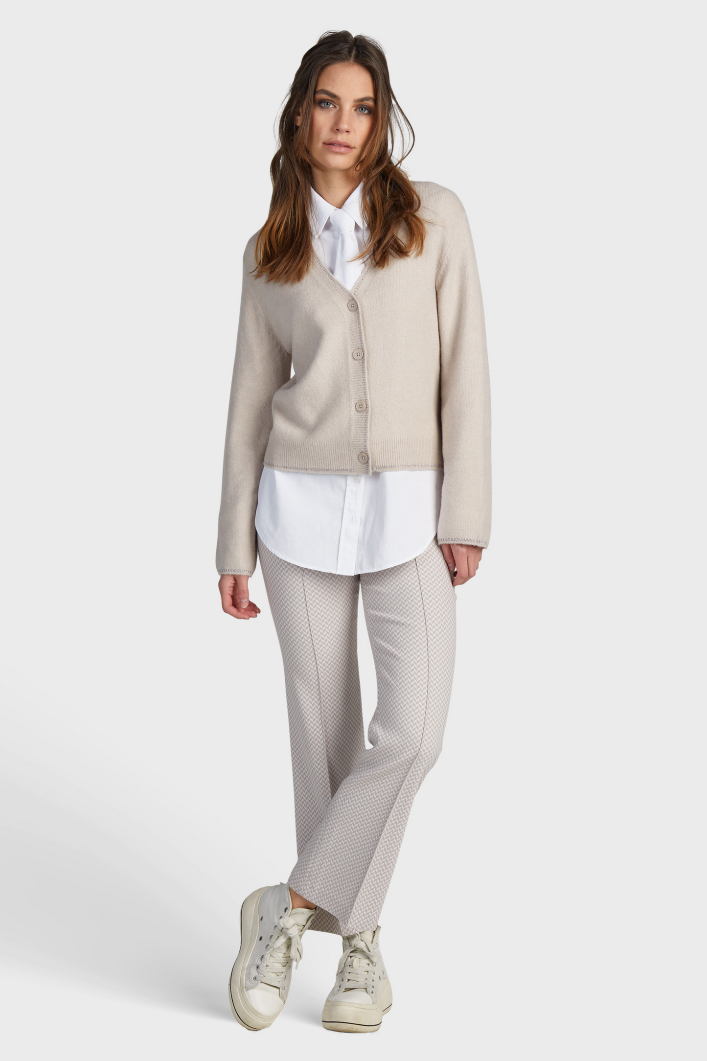 Marc Aurel - Light Taupe Cardigan