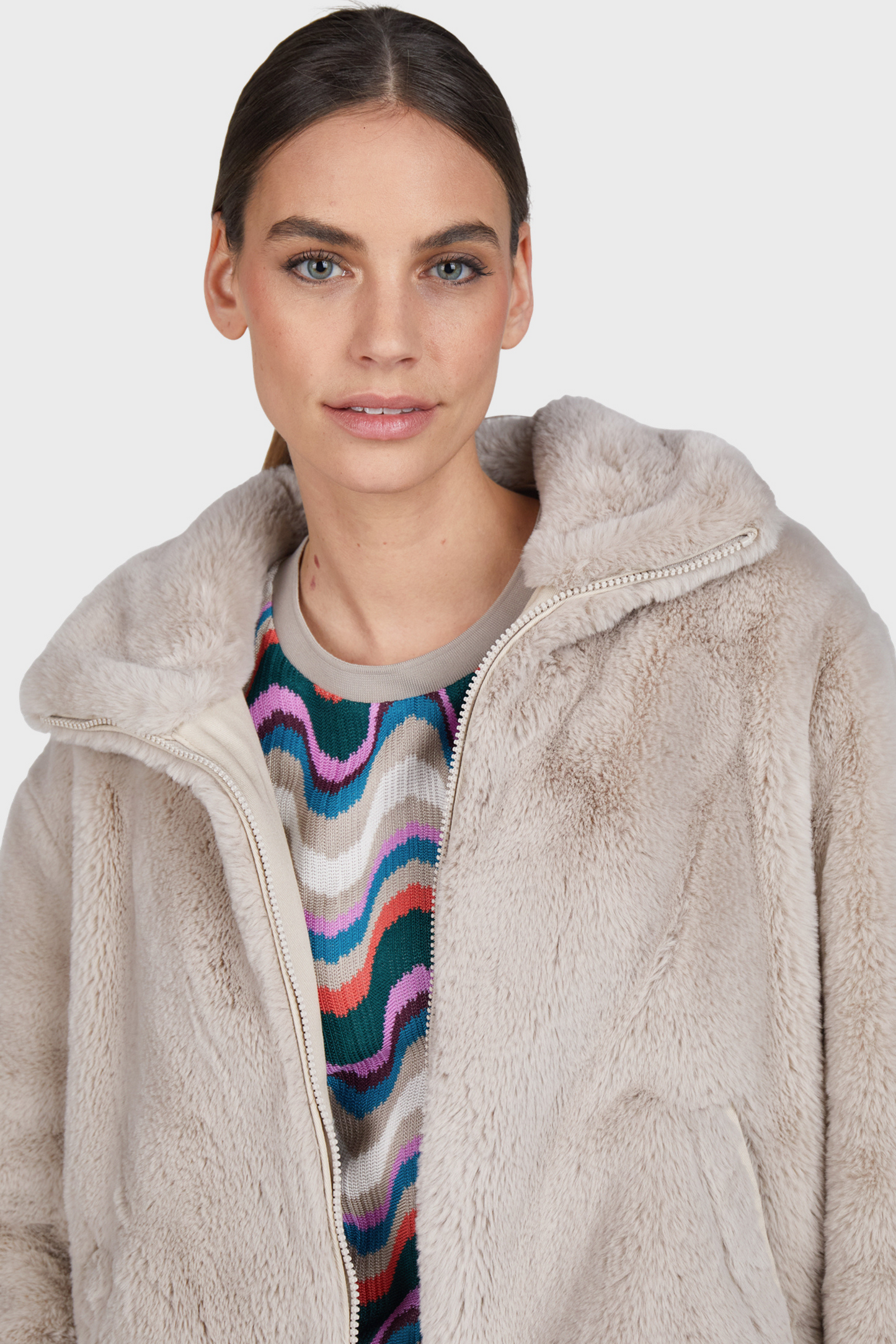 Marc Aurel - Light Taupe Faux Jacket