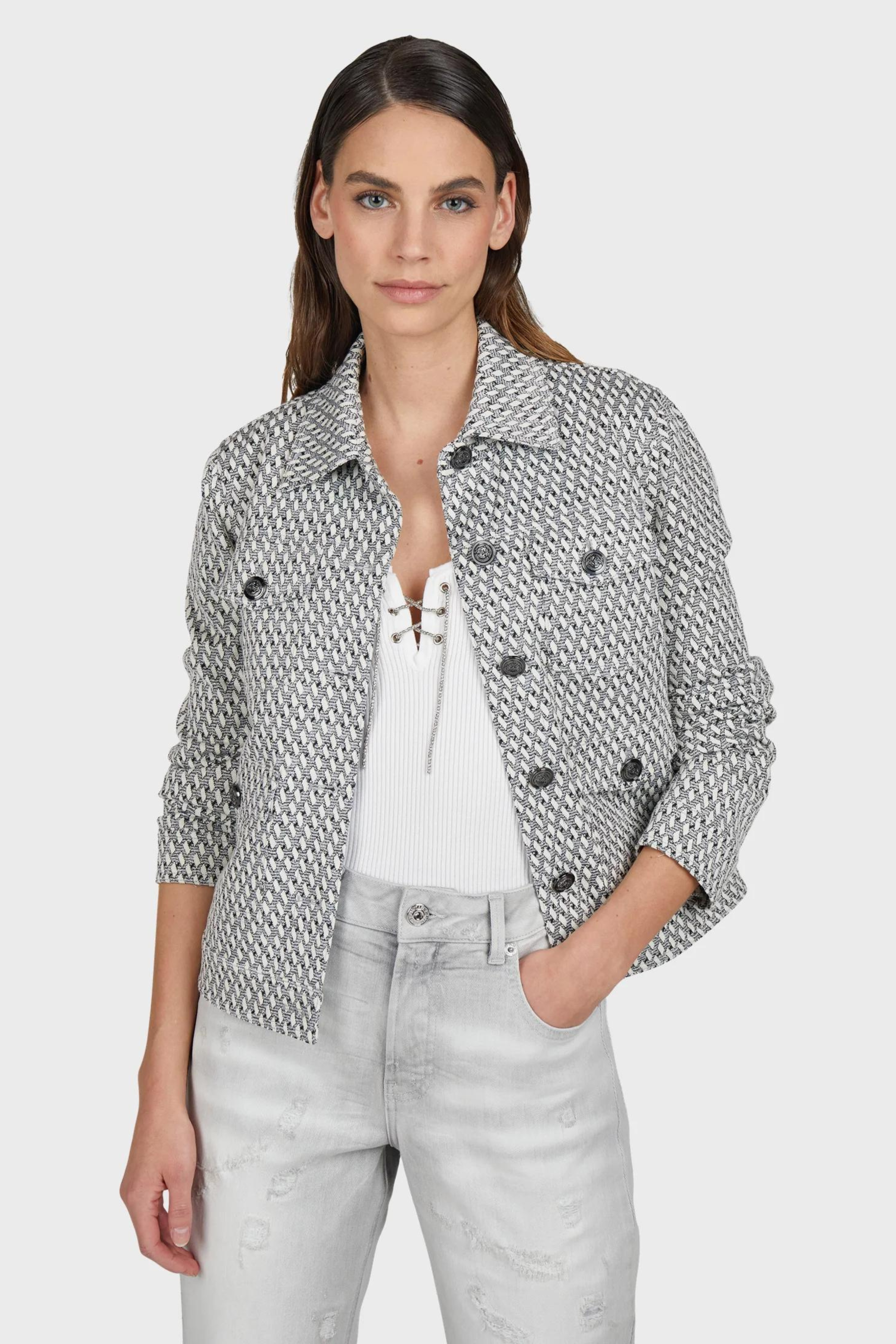 Marc Aurel - Med Grey Melange Jacket
