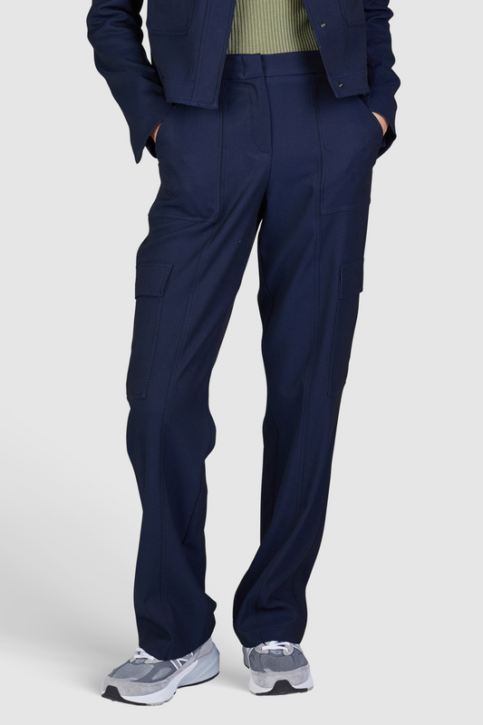 Marc Aurel - Navy Cargo Tailored Trouser