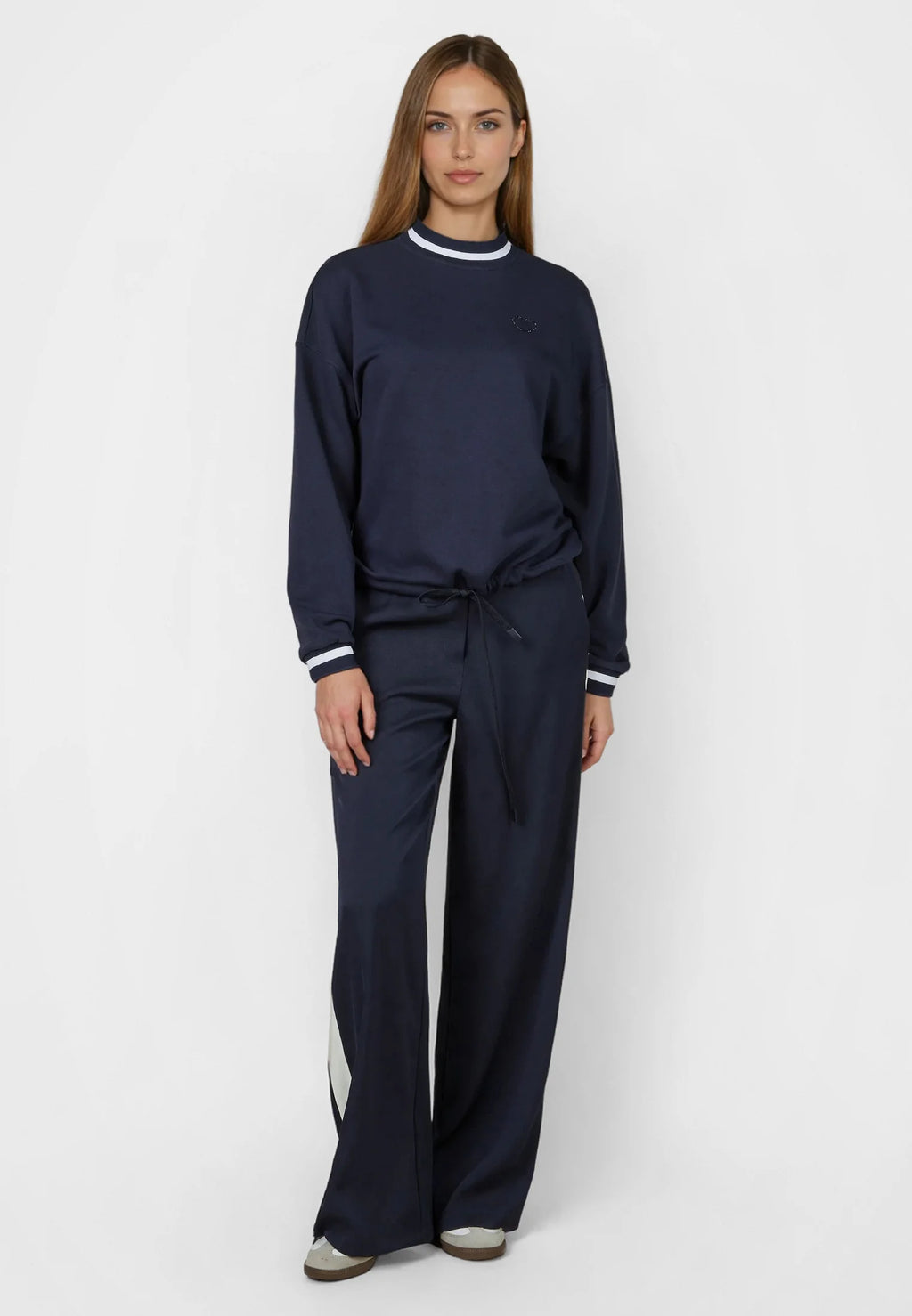 Marc Aurel - Navy Round Neck Top