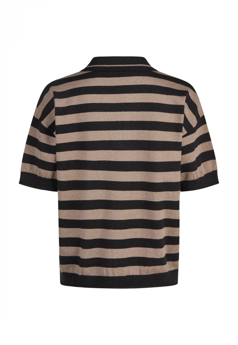 Marc Aurel - Polo Gold Stripe Shirt