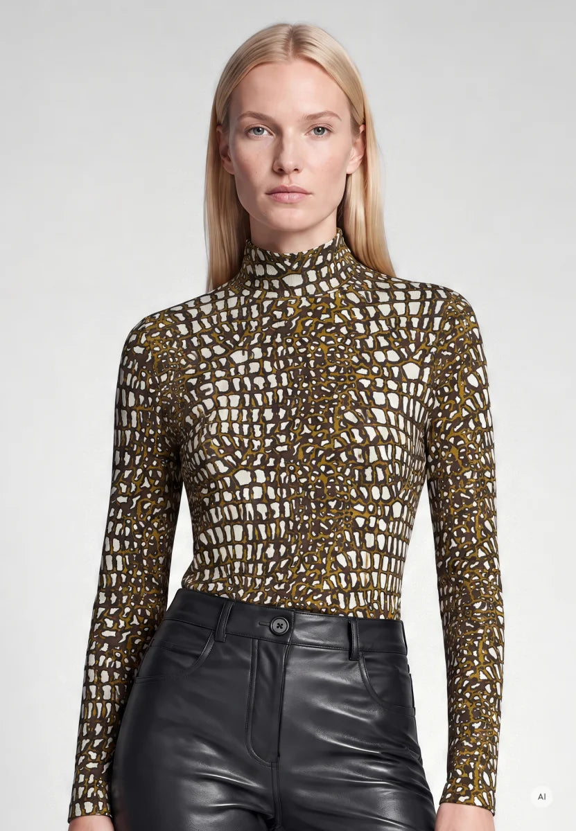 Marc Aurel - Patterned Long Sleeve Knit