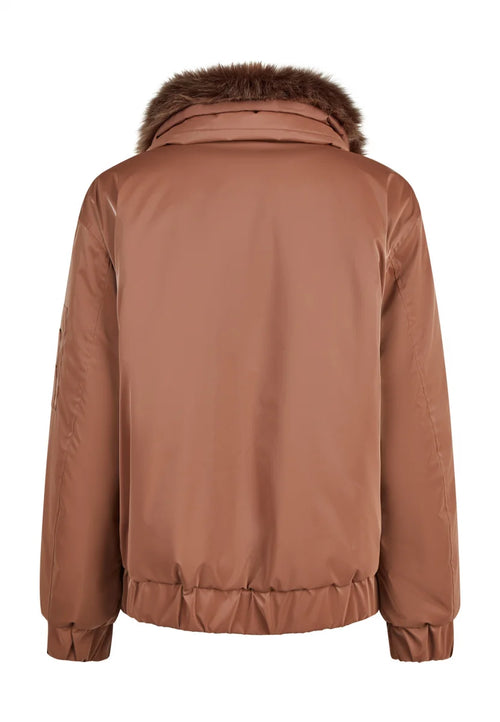 Marc Aurel - Rosewood FauxFur Jacket