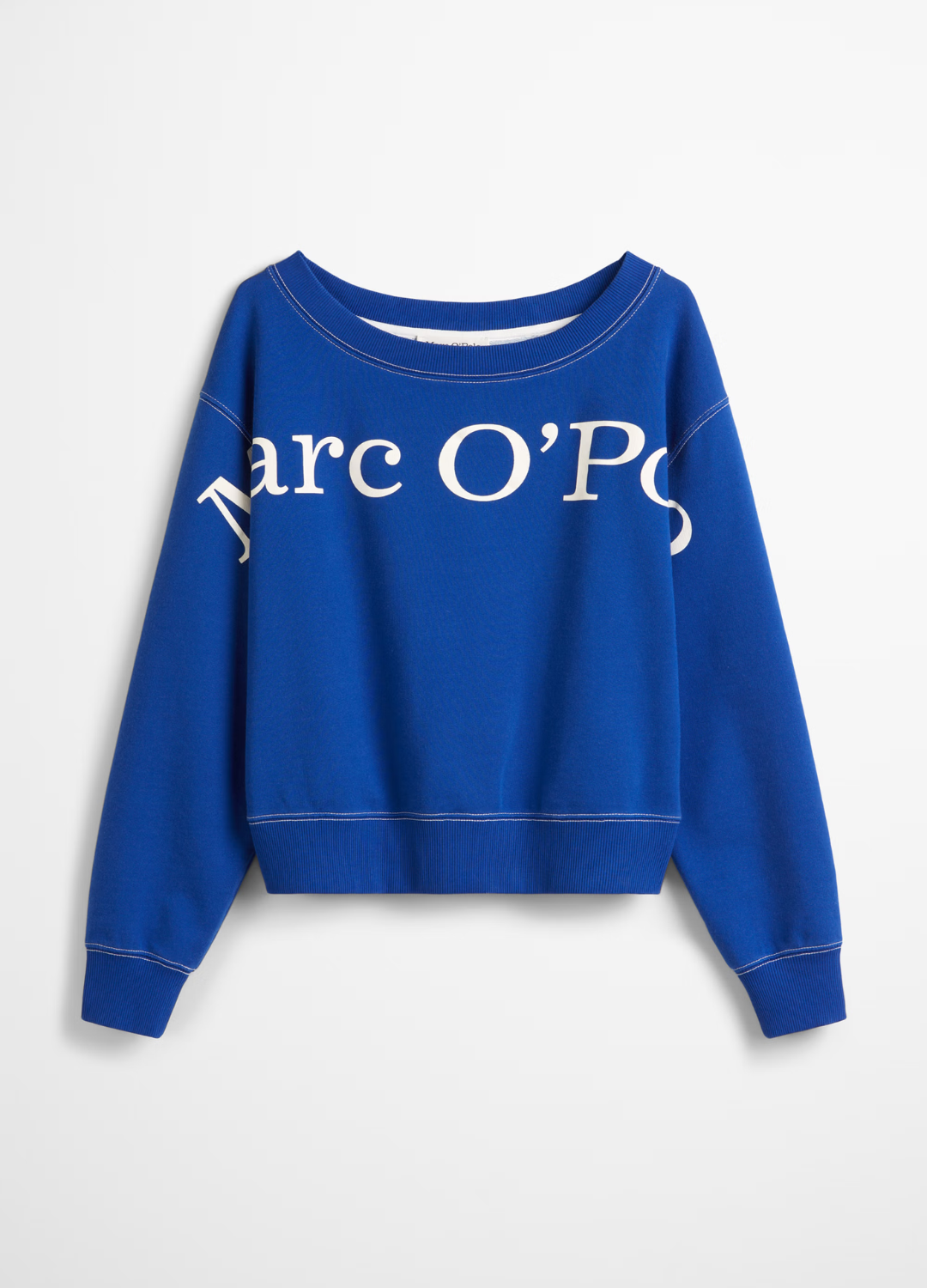 Marc O Polo - Crop Blue Logo Sweater