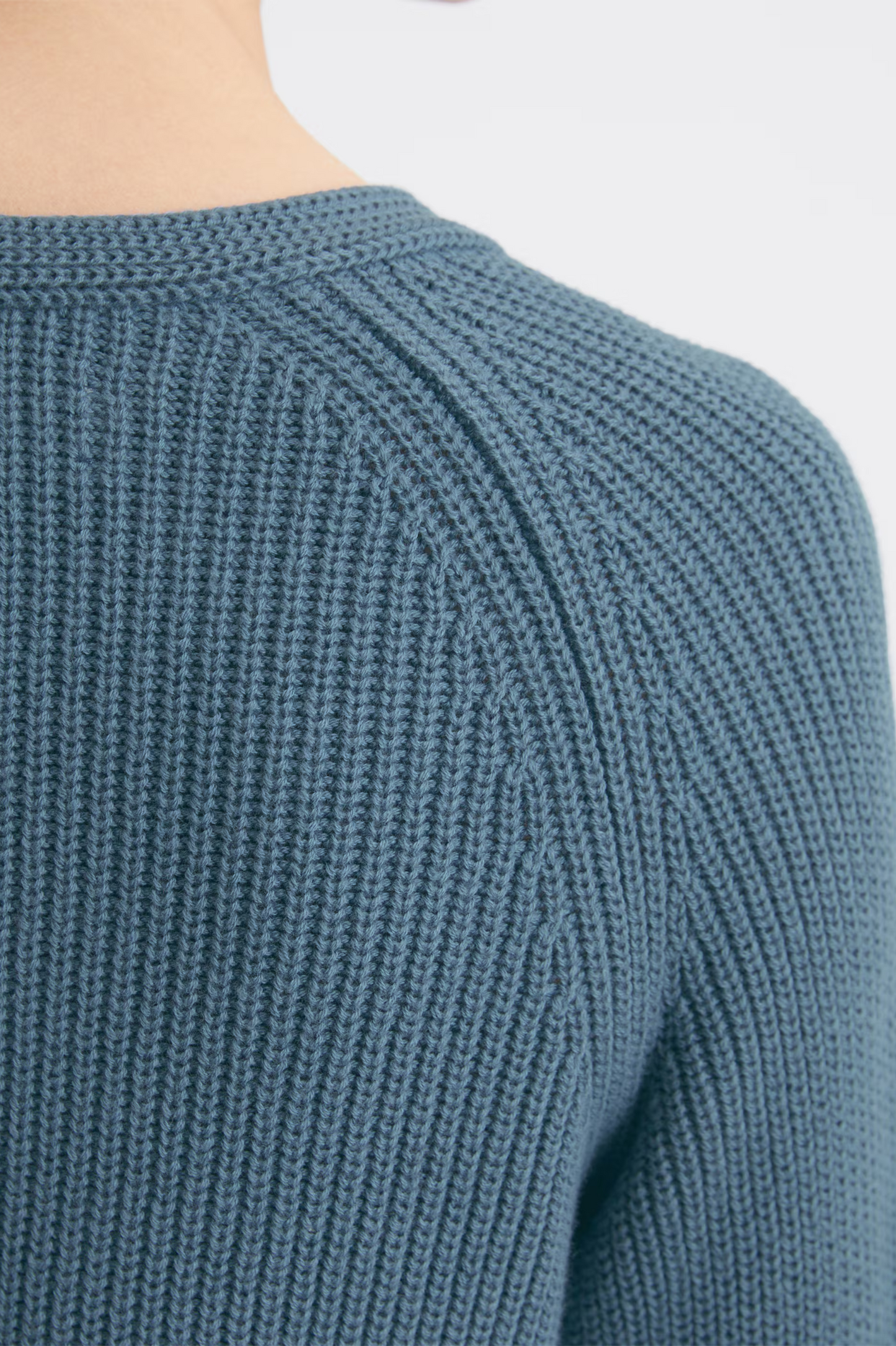 Hazy Blue Organic Cotton Jumper