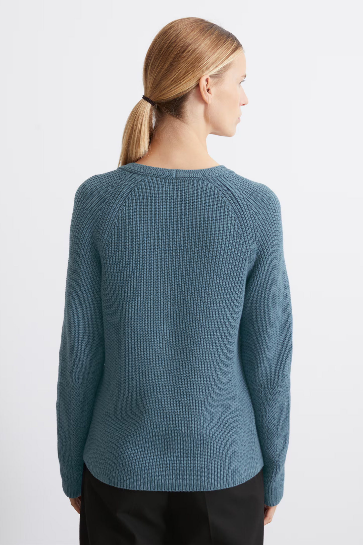 Hazy Blue Organic Cotton Jumper