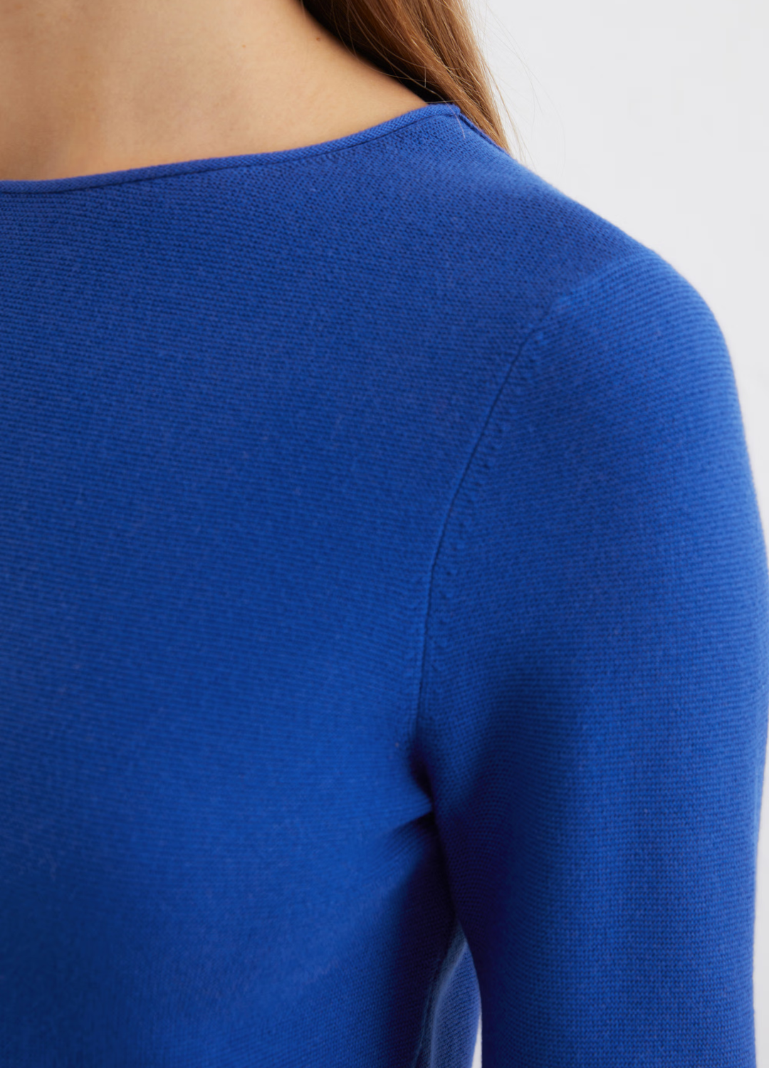 Marc O Polo - Shiney Blue Organic Cotton Jumper