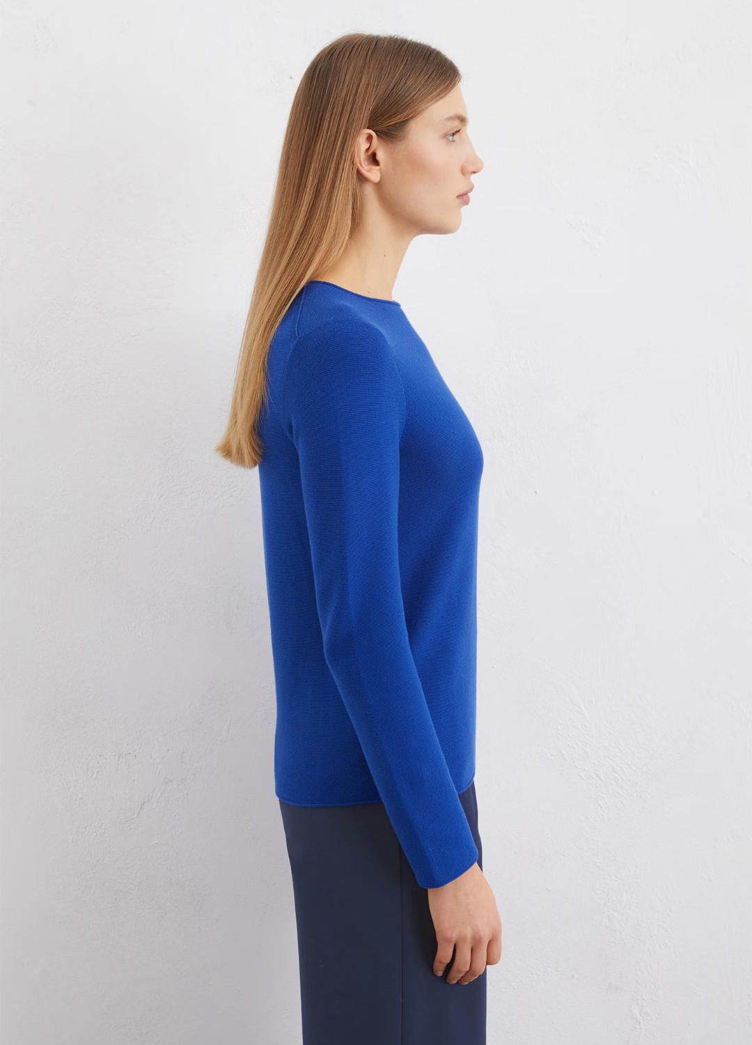 Marc O Polo - Shiney Blue Organic Cotton Jumper