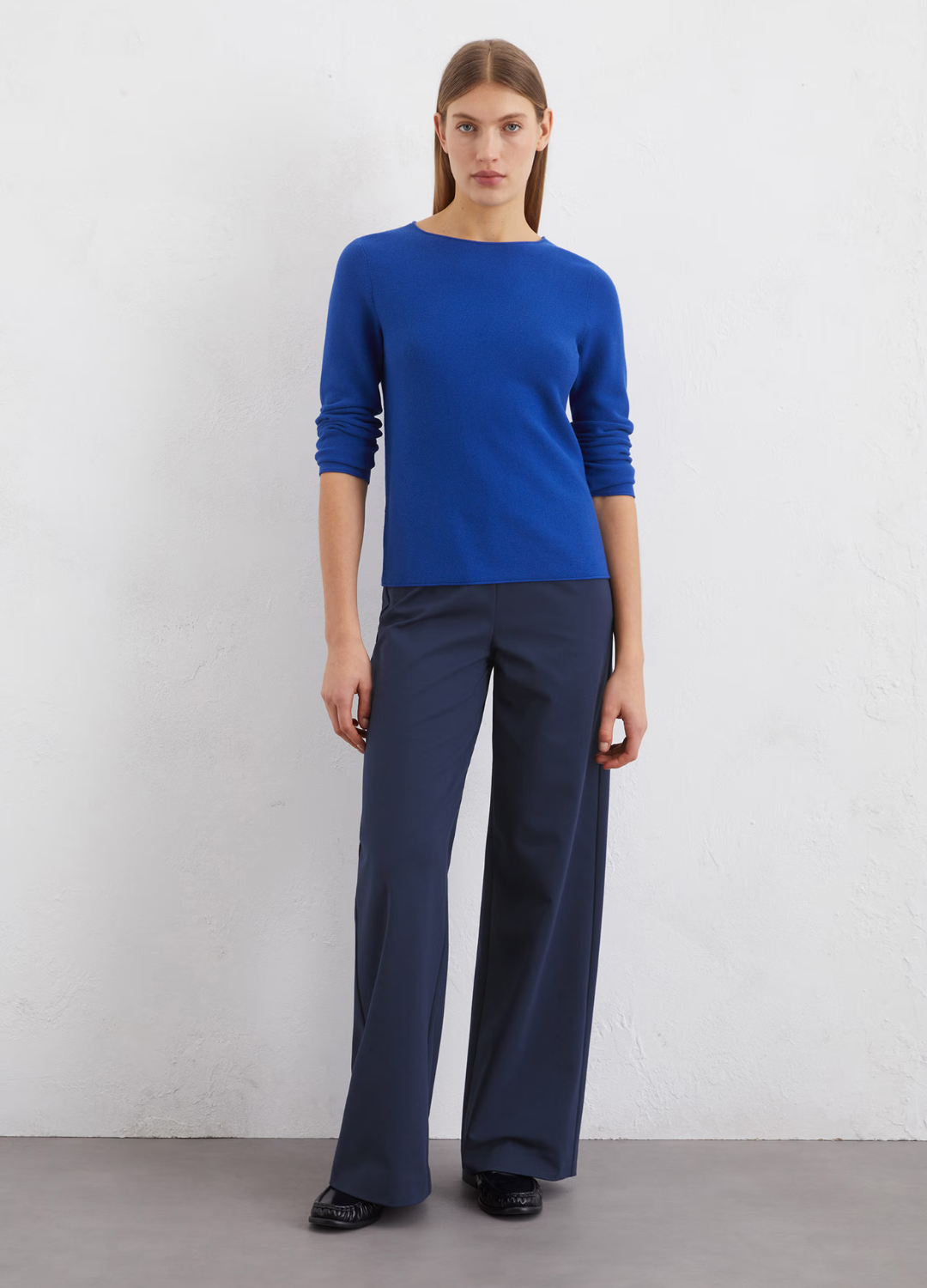 Marc O Polo - Shiney Blue Organic Cotton Jumper