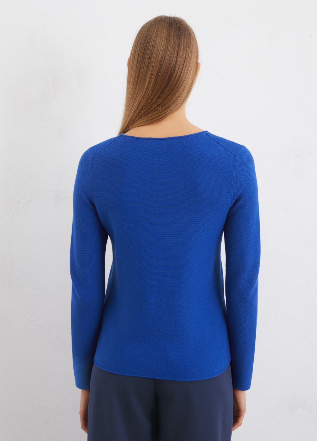 Marc O Polo - Shiney Blue Organic Cotton Jumper