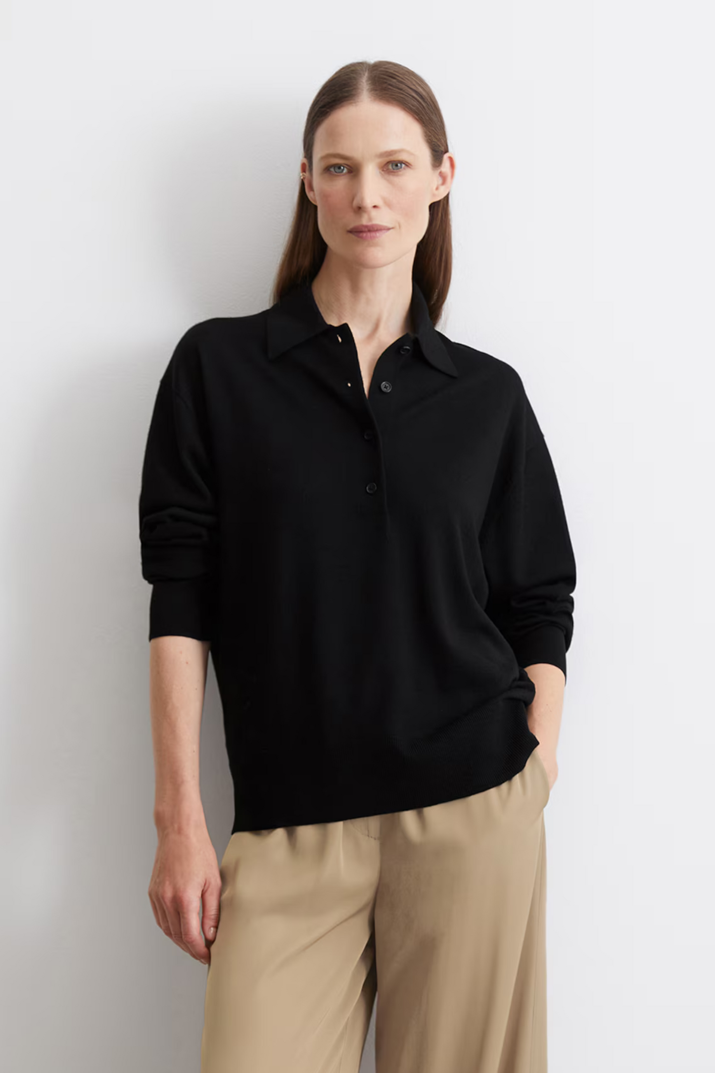 Marc O Polo - Virgin Wool Polo Collar Sweater