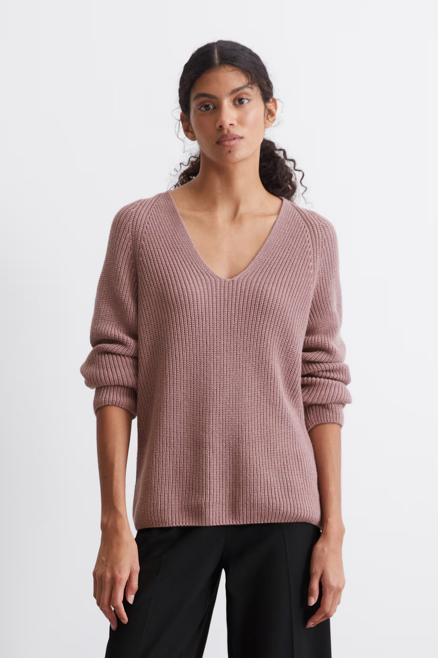 Dark Mauve Organic Cotton Jumper