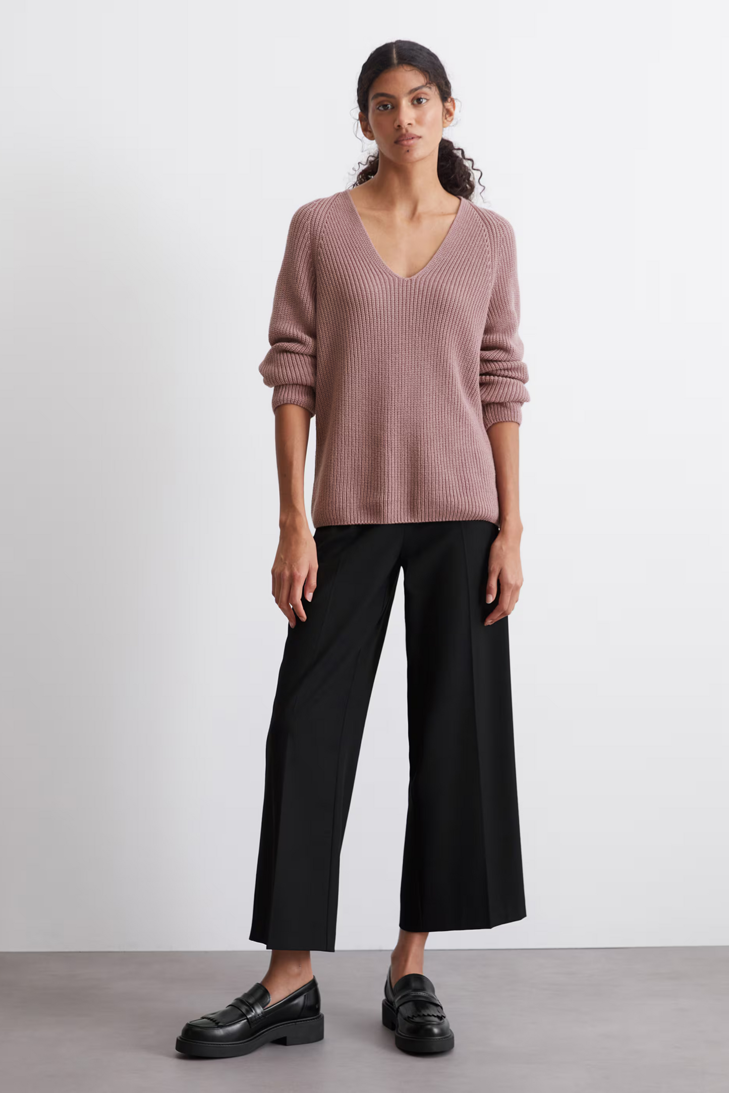 Dark Mauve Organic Cotton Jumper