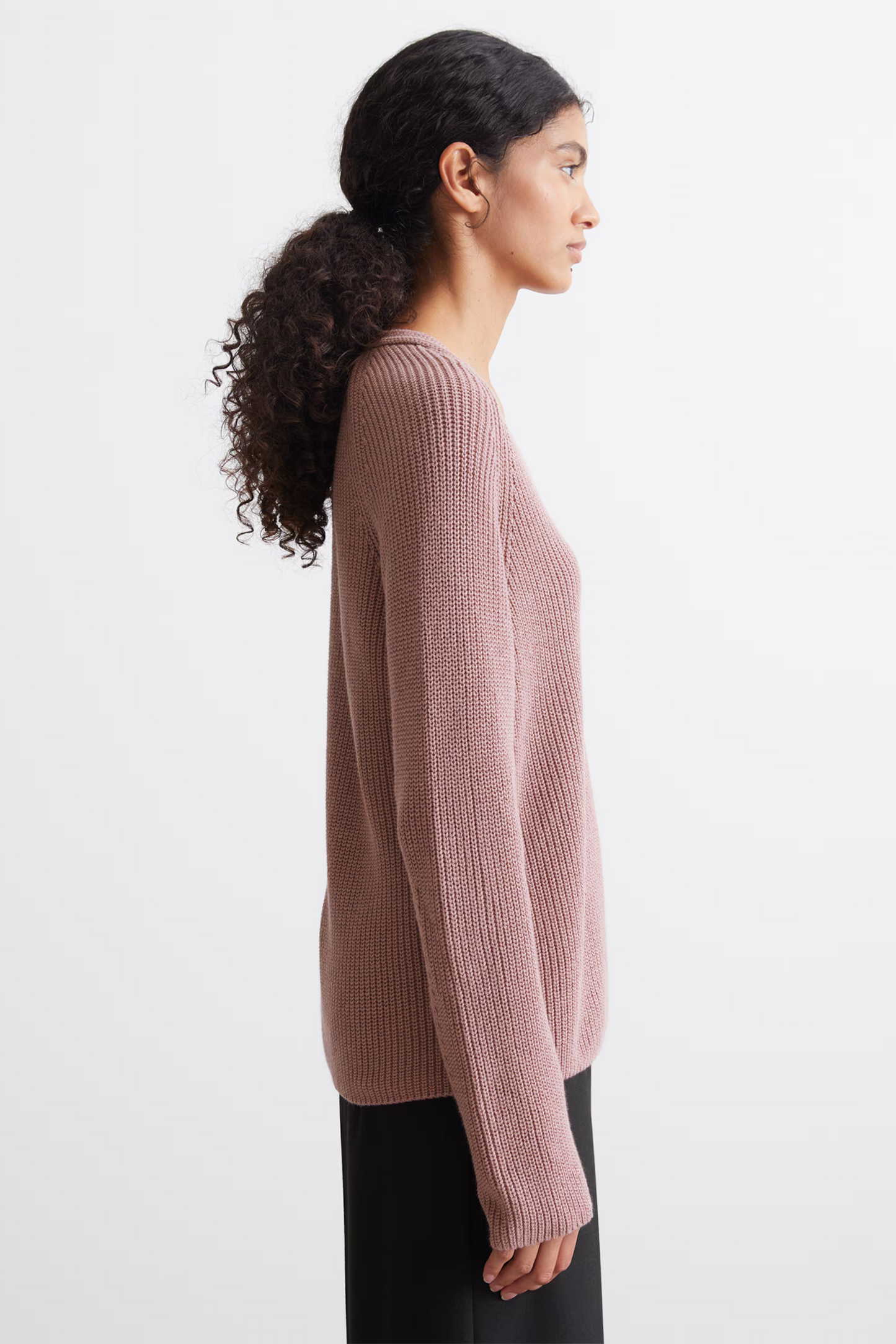 Dark Mauve Organic Cotton Jumper