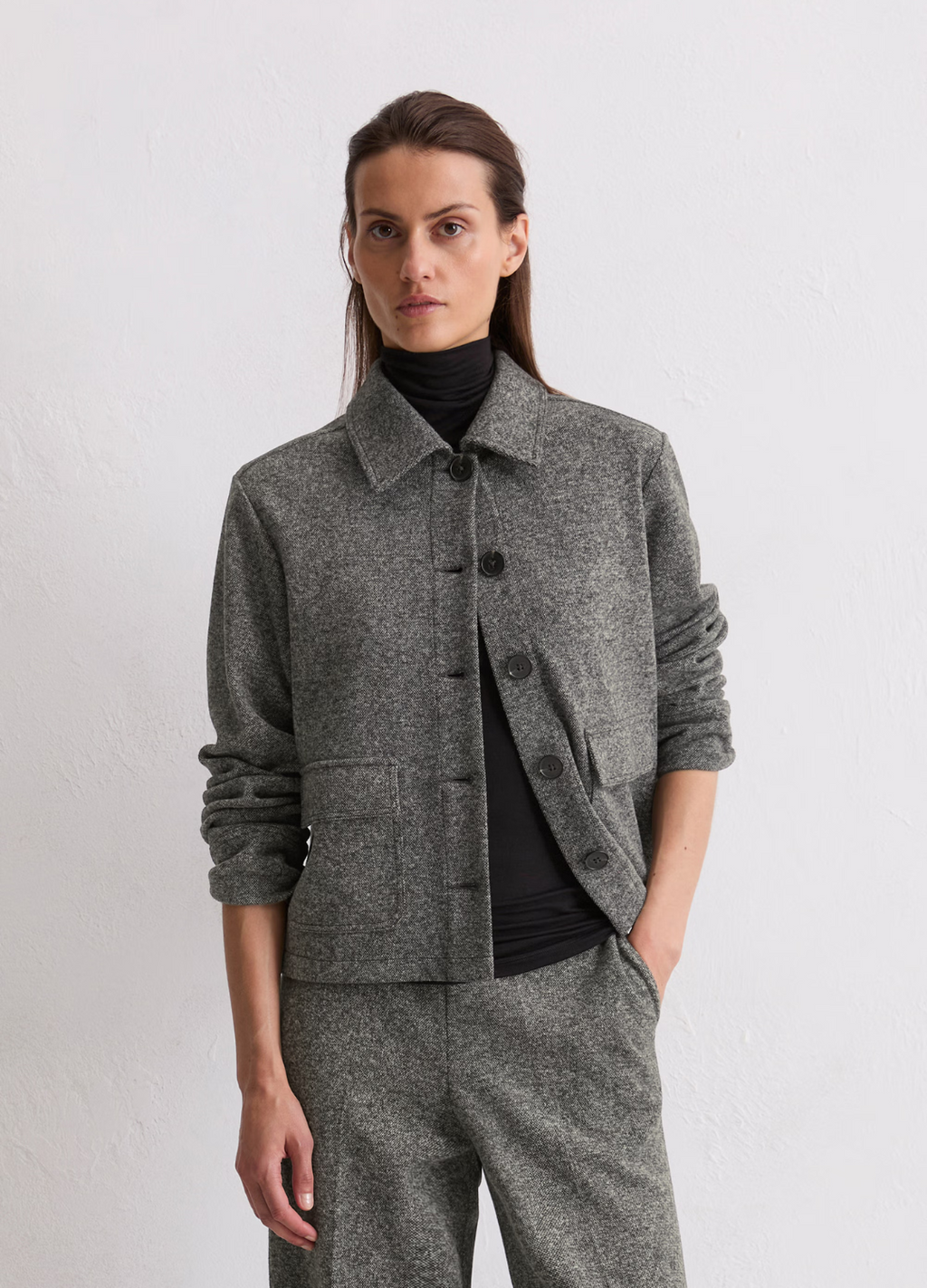 Marc O' Polo - Grey Melange Tweed Jacket