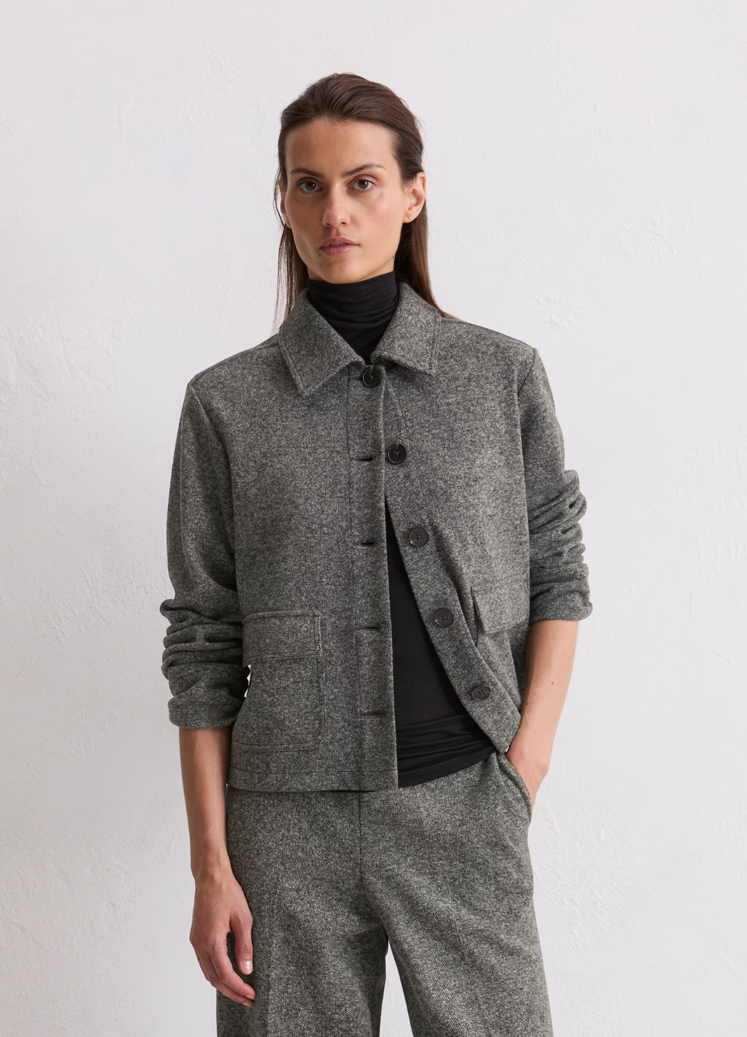 Marc O' Polo - Grey Melange Tweed Jacket
