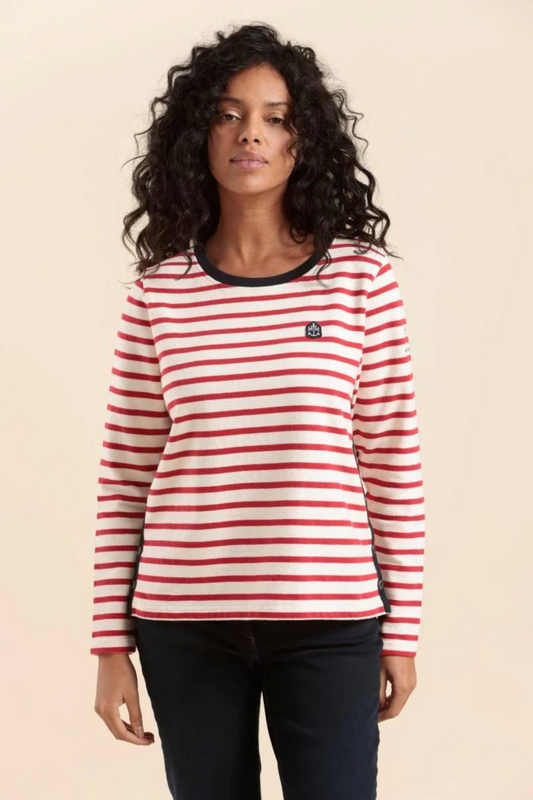 Mat De Misaine - Myra Stripe Calcaire Top