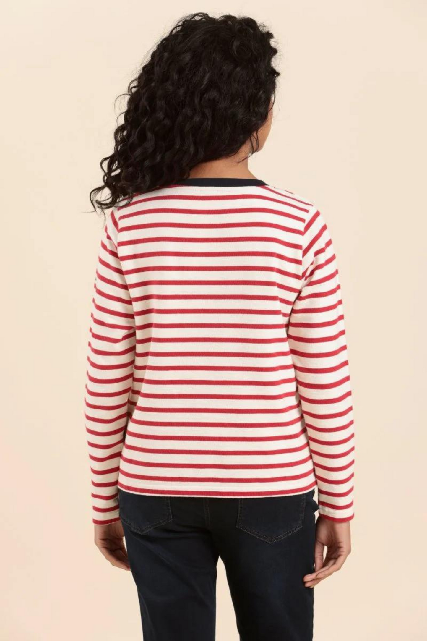 Mat De Misaine - Myra Stripe Calcaire Top