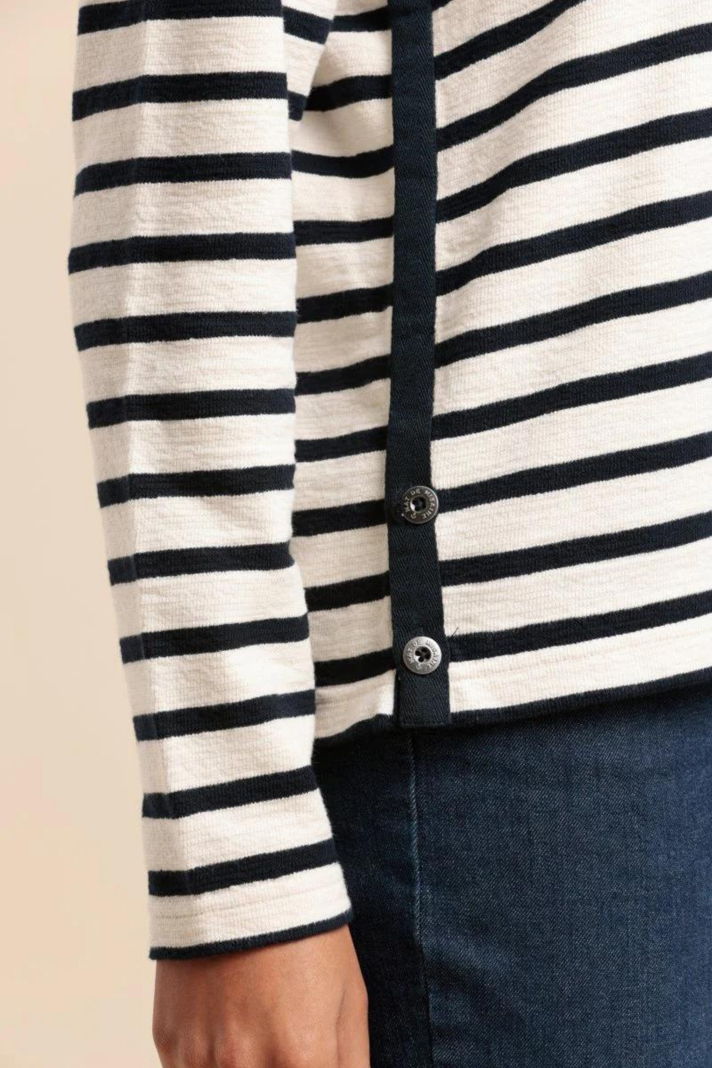 Mat De Misaine - Myra Stripe Navy Top