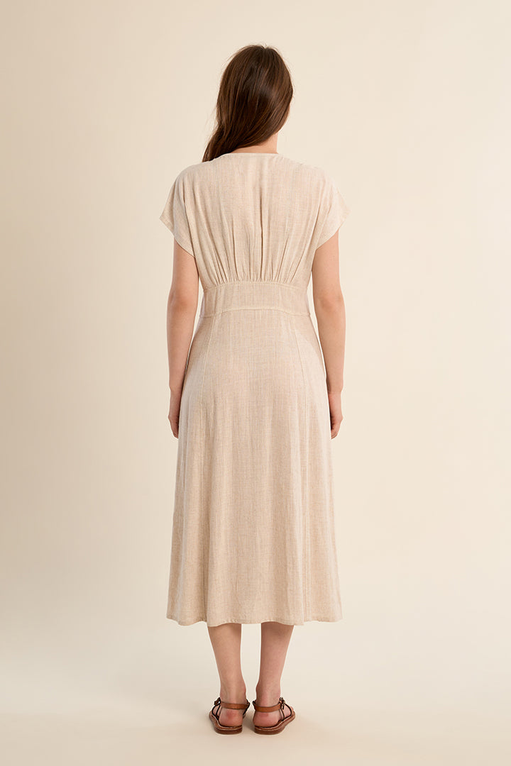 Molly Bracken - Beige Linen Dress