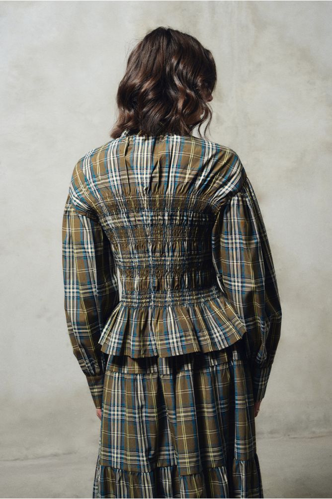 Molly Bracken - Cotton Check Poplin Shirt