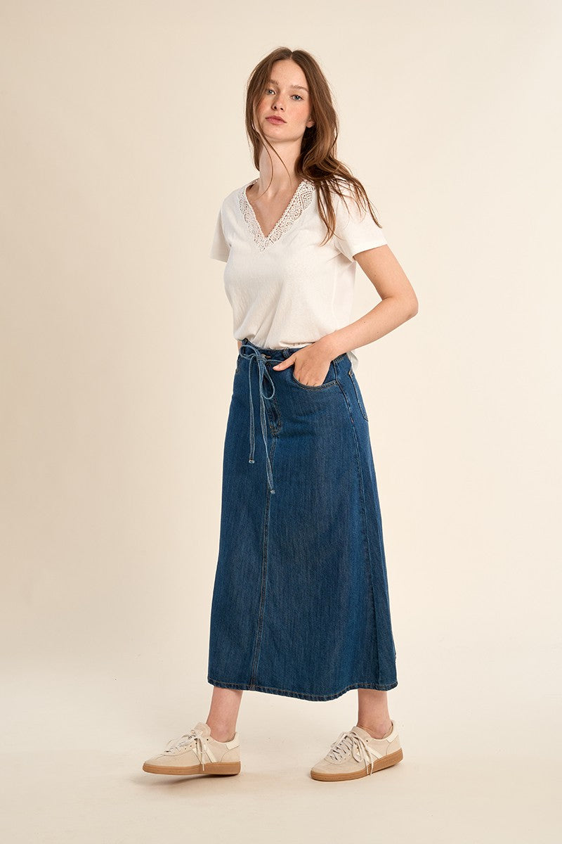 Molly Bracken - Denim Aline Skirt