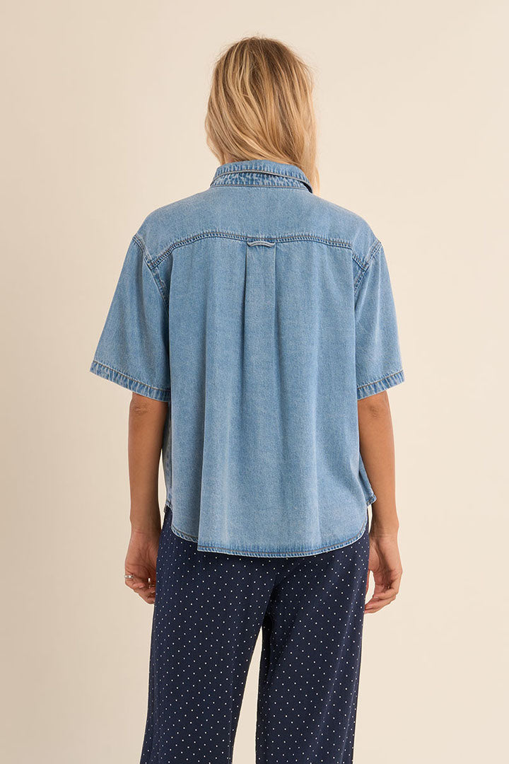 Molly Bracken - Denim Blue Blouse