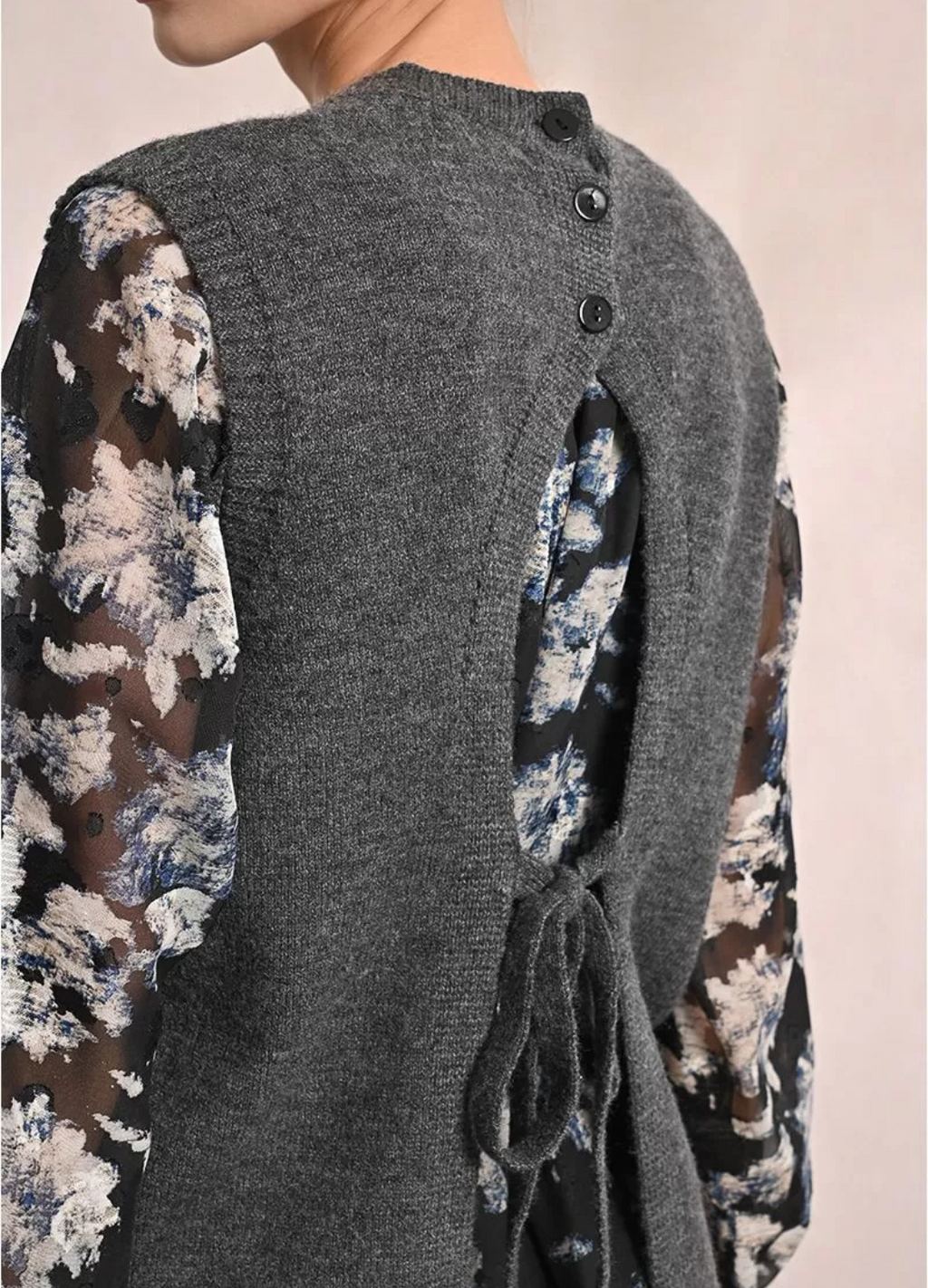 Molly Bracken - Grey Sleeveless Sweater