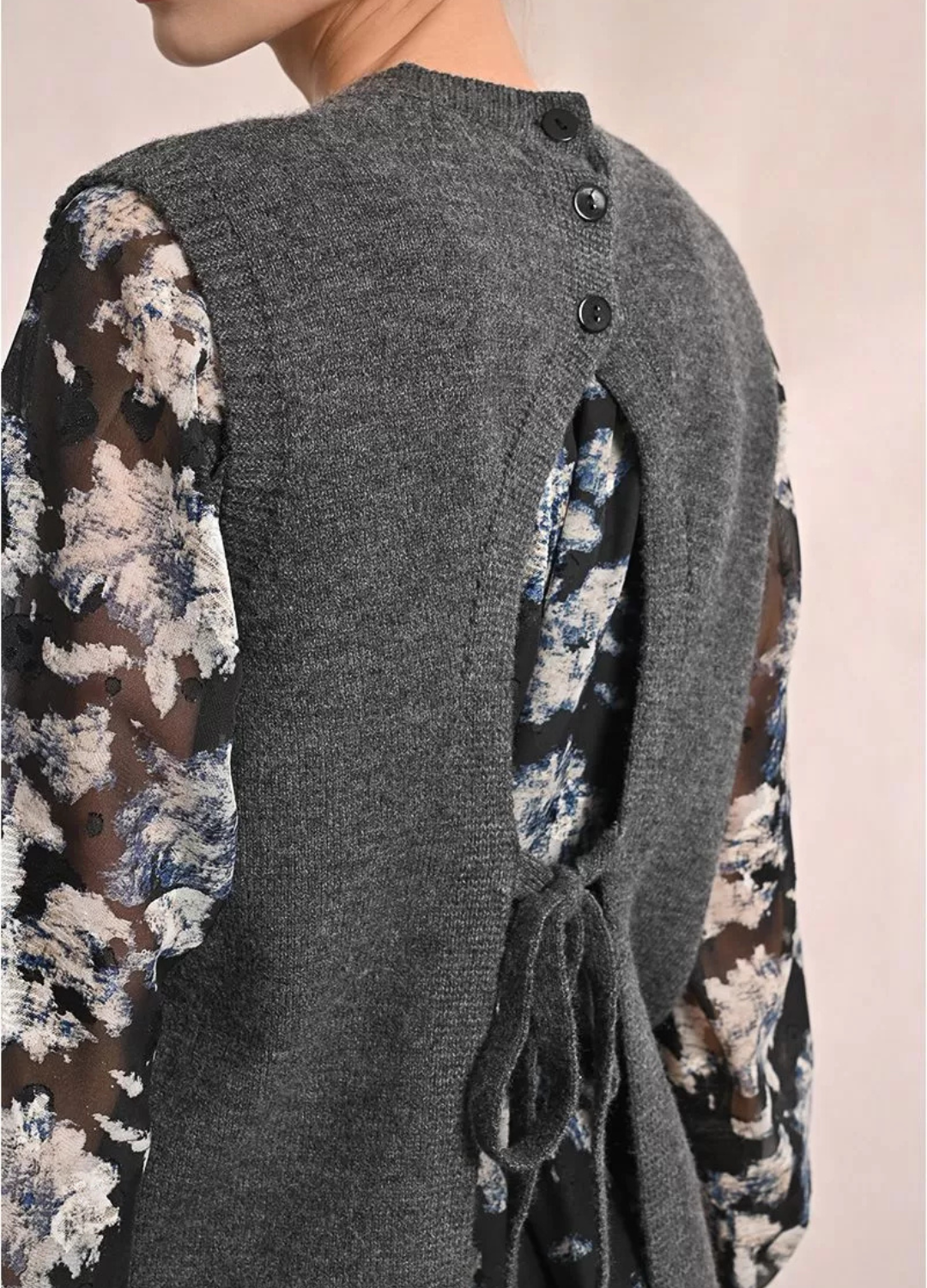 Molly Bracken - Grey Sleeveless Sweater