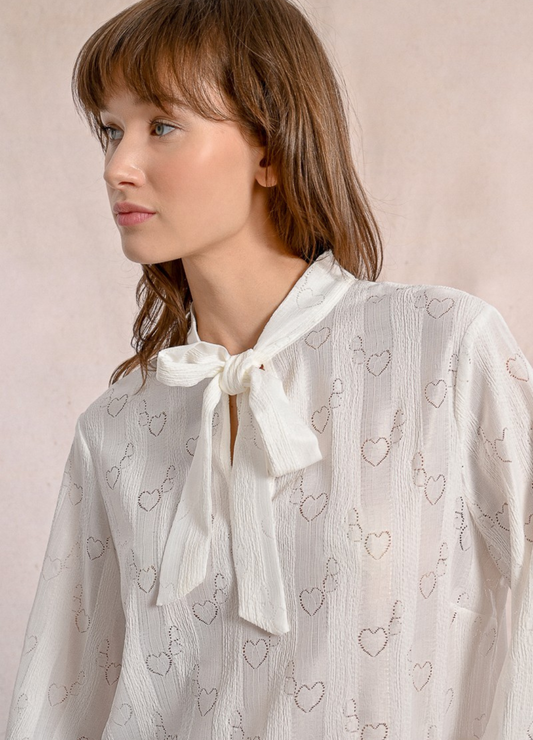 Molly Bracken - Heart Bow Blouse