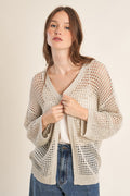 Molly Bracken - Iridescent SIlver Cardigan