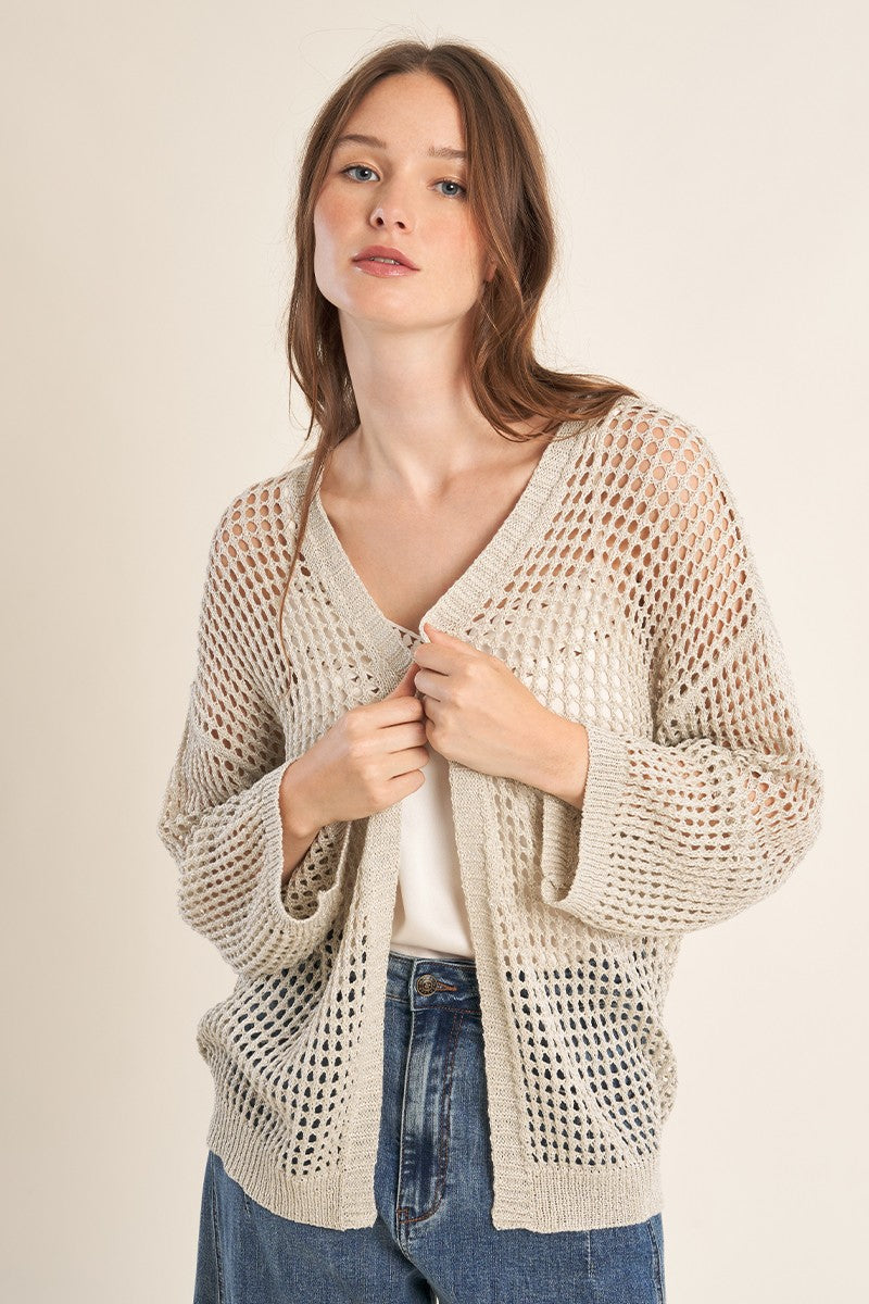 Molly Bracken - Iridescent SIlver Cardigan