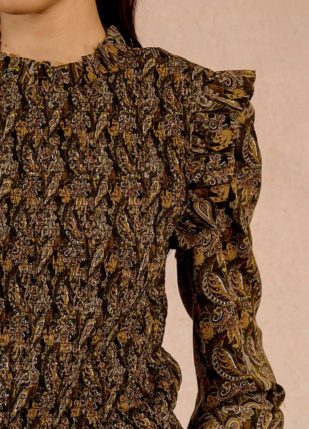 Molly Bracken - Khaki Floral Blouse