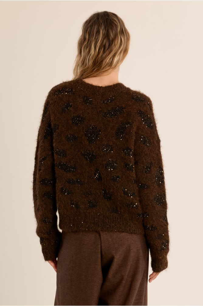 Molly Bracken - Chocolate Brown Glitz Knit
