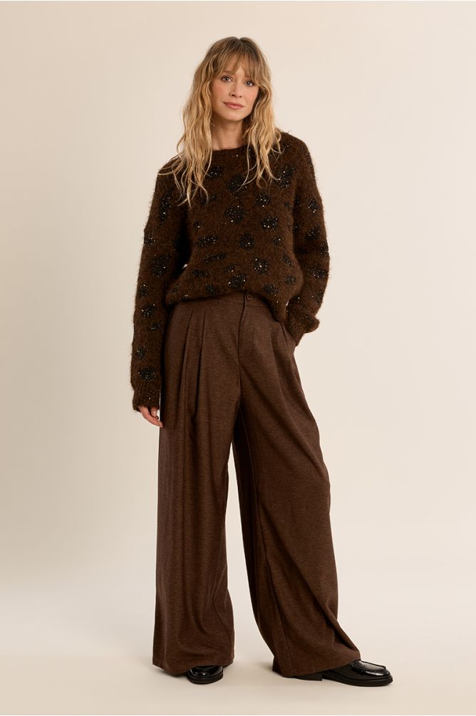 Molly Bracken - Chocolate Brown Glitz Knit