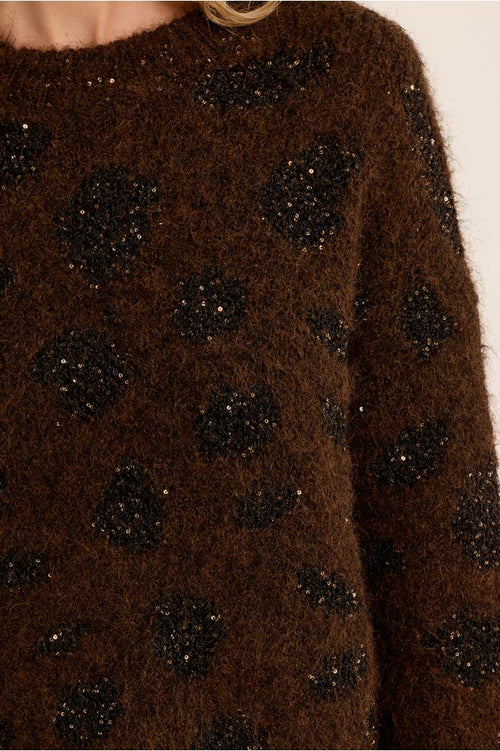 Molly Bracken - Chocolate Brown Glitz Knit