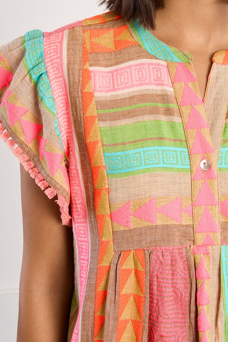 Molly Bracken - Multi Colour Kaftan Dress