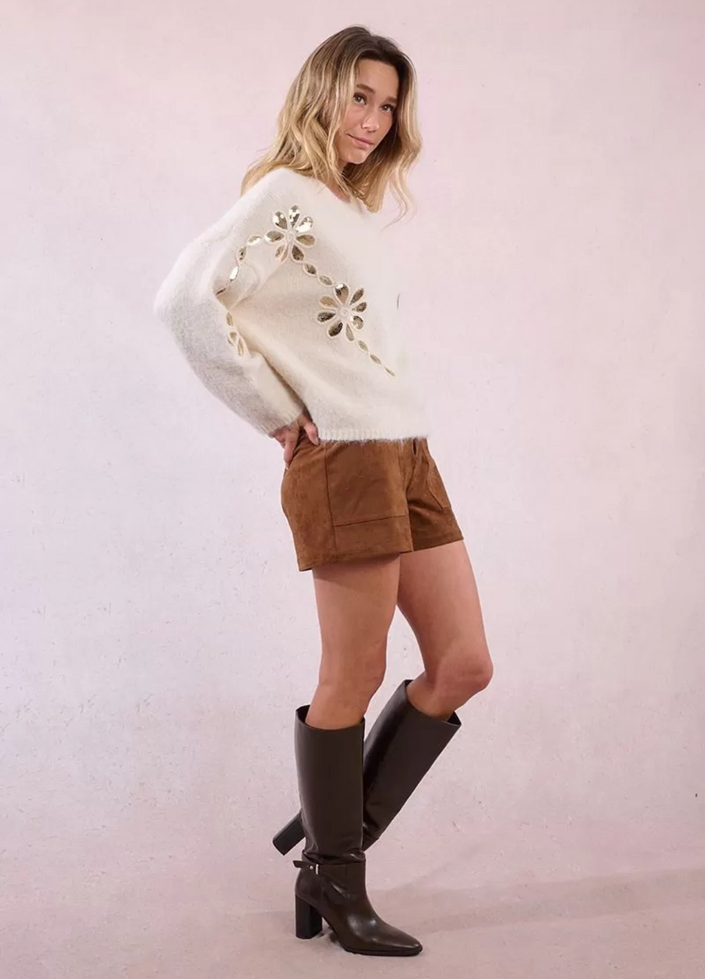 Molly Bracken - Off White Jumper