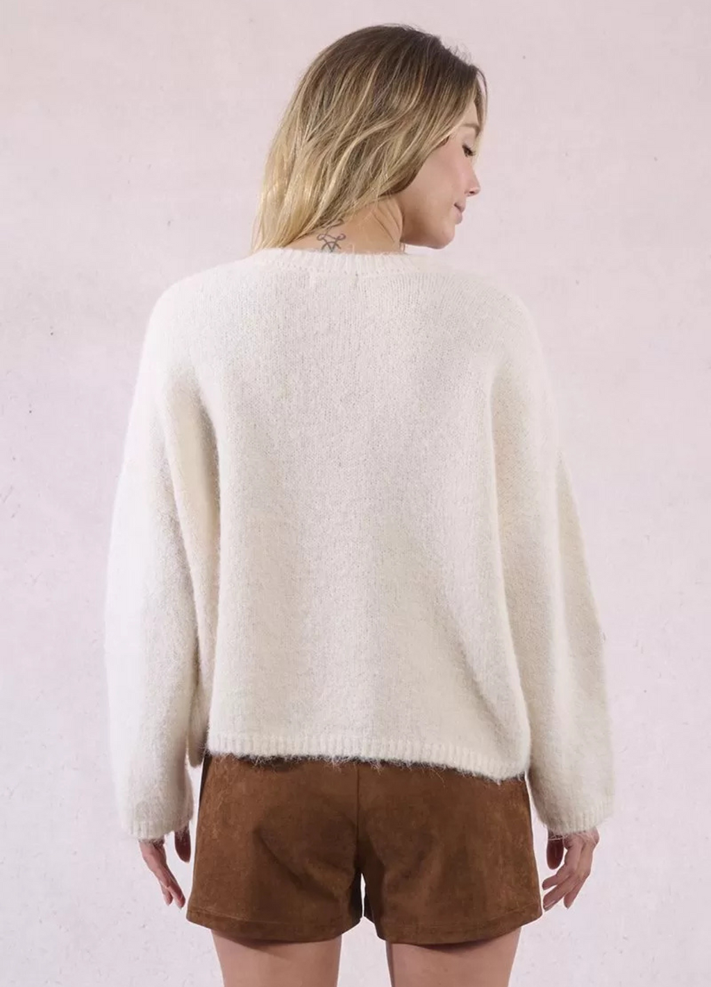 Molly Bracken - Off White Jumper