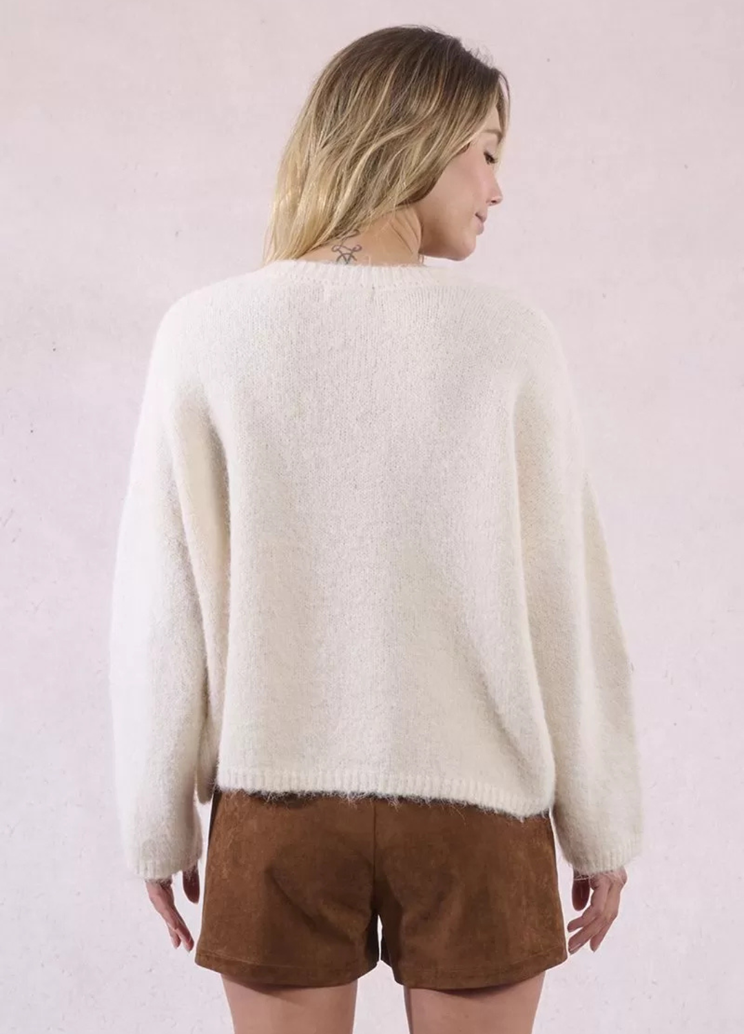 Molly Bracken - Off White Jumper