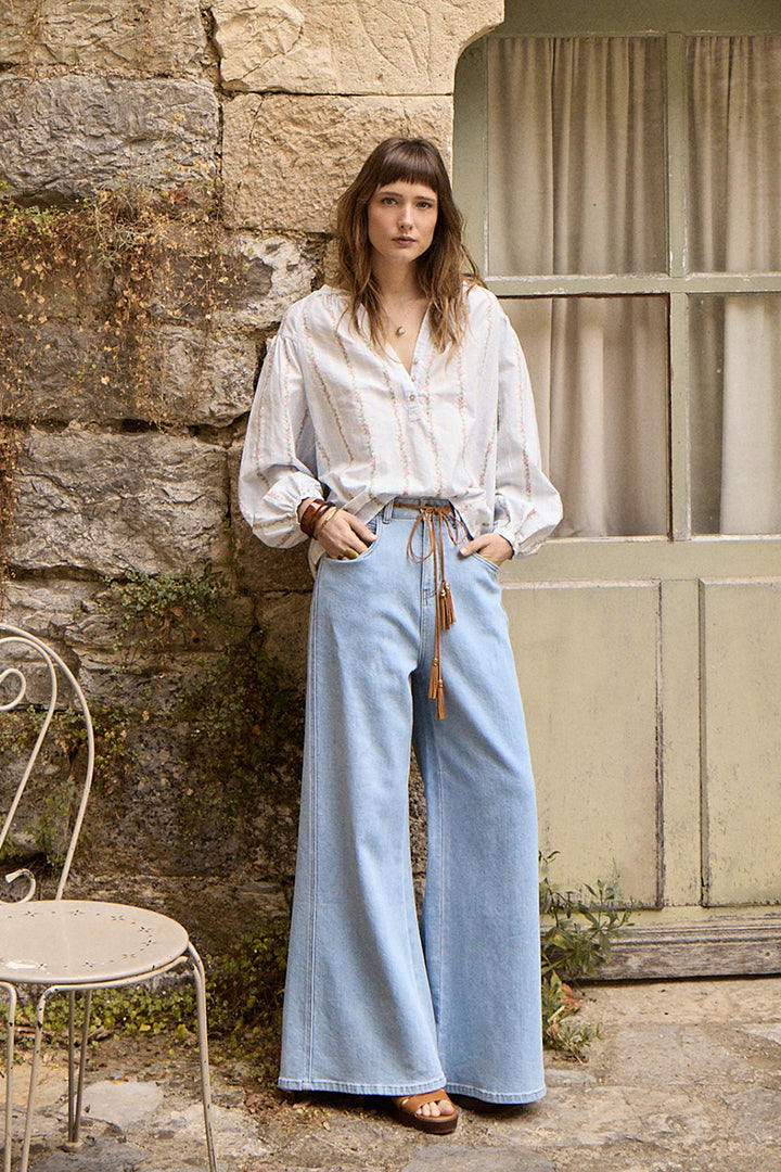 Molly Bracken - Rose Pattern Blouse