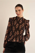 Molly Bracken - Ruched Voile Blouse