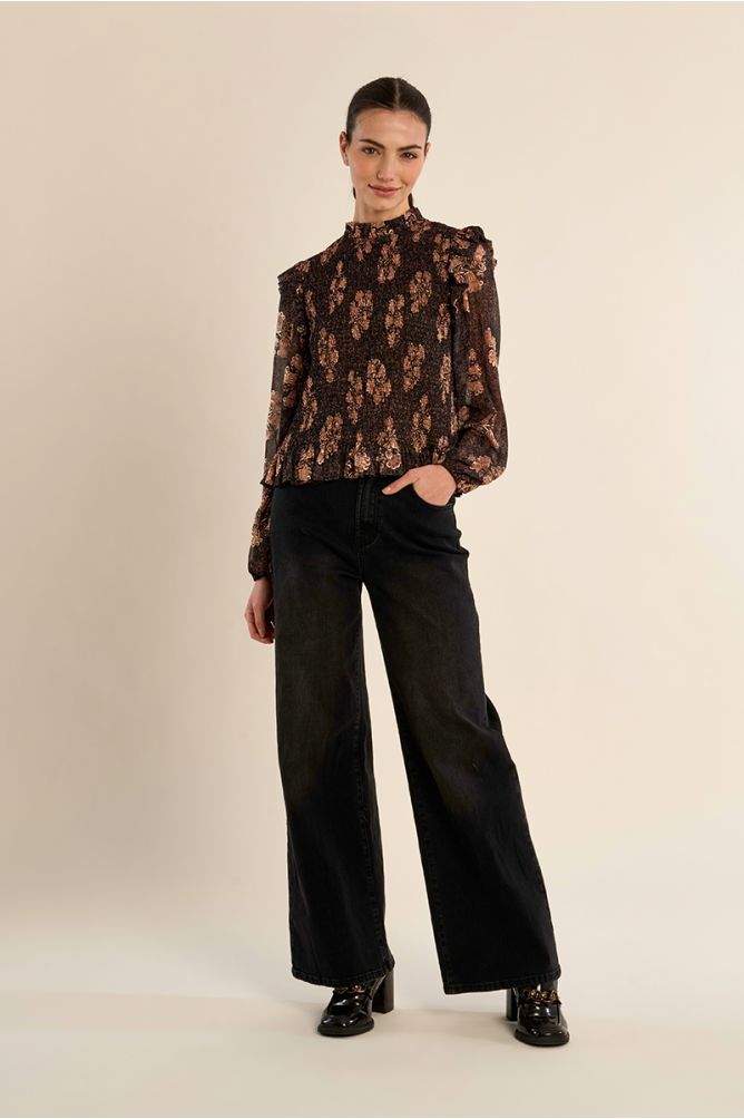 Molly Bracken - Ruched Voile Blouse